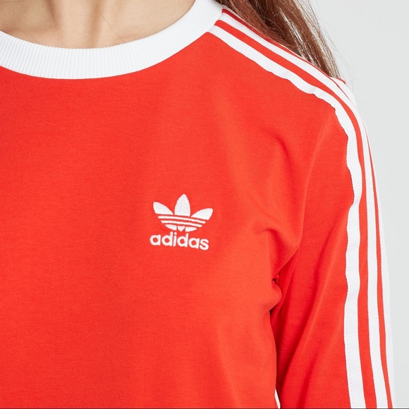 COPY - Adidas Orange Stripes Long Sleeve Shirt - Picture 2 of 4